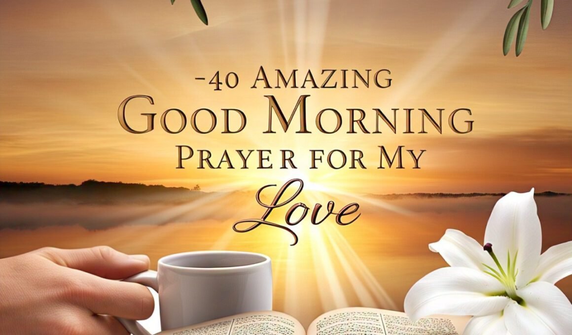 40 Amazing Good Morning Prayer for My Love with Bible Verses 2026