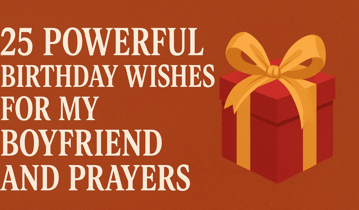 25 Powerful Birthday Wishes for My Boyfriend and Prayers 2026
